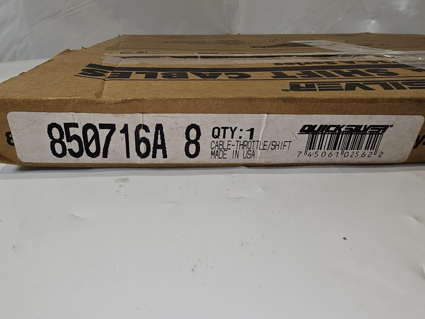 MERCURY QUICKSILVER SHIFT & THROTTLE CABLE 850716A 8'