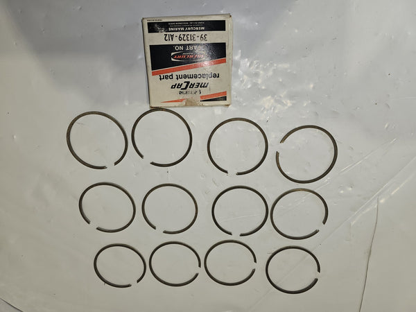 12 NEW OEM MERCURY QUICKSILVER PISTON RING SET OF 12 39-31329A12