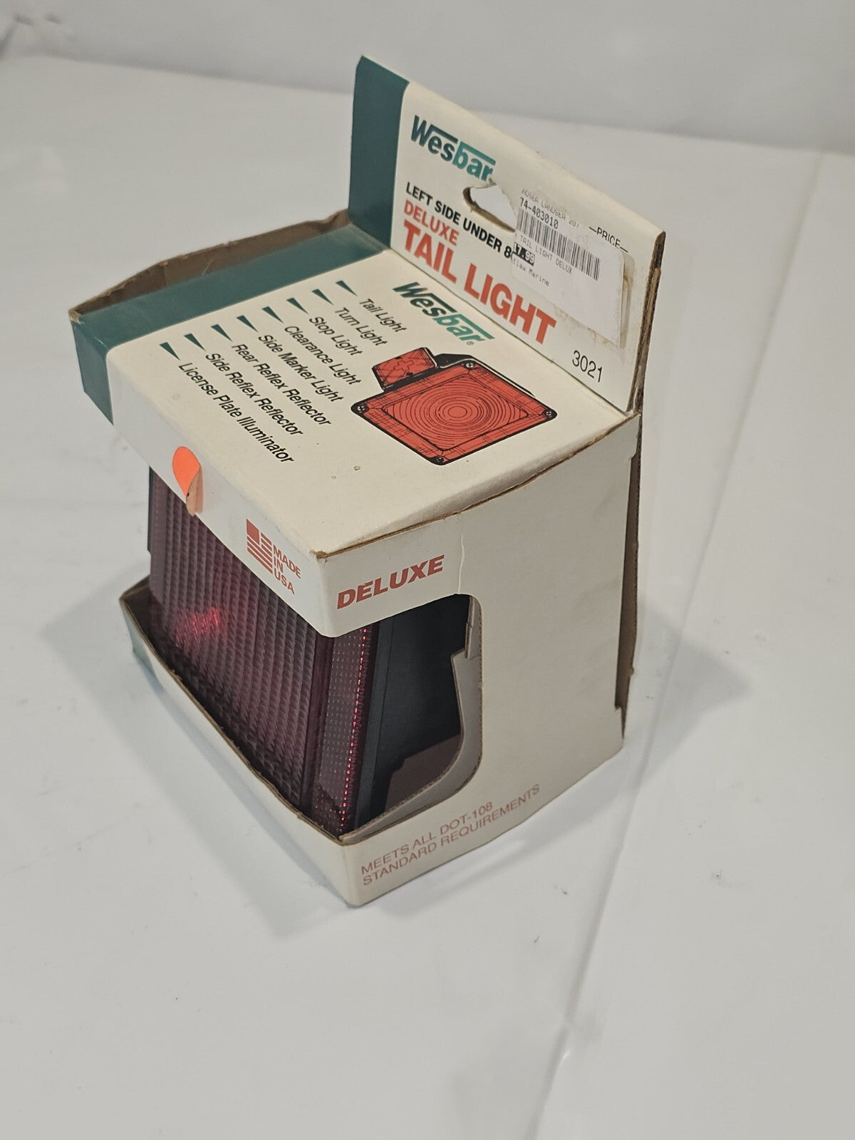 TRAILER TAIL LIGHT Multi-Function Tail Lamp, Left Road Side Wesbar 3021