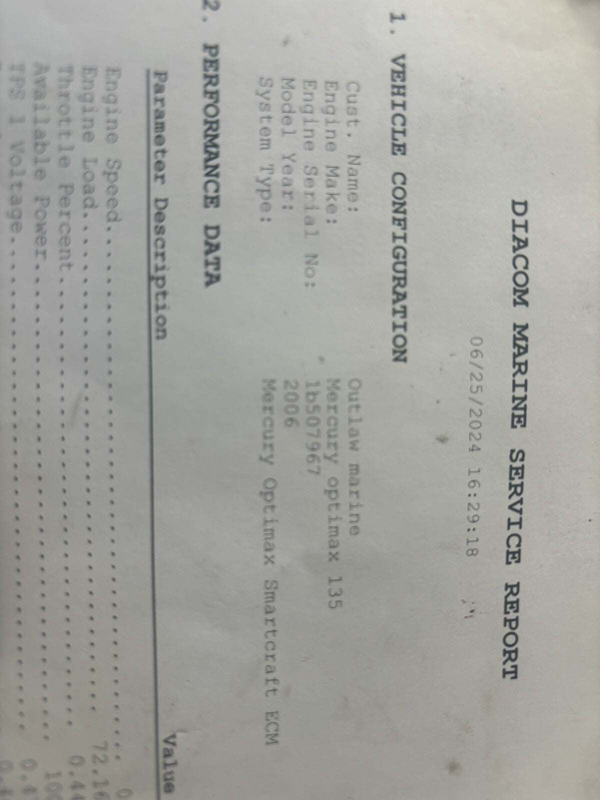 2006 Mercury 135HP Optimax 2 Stroke Powerhead CrankCase 879808T07 233 Hours