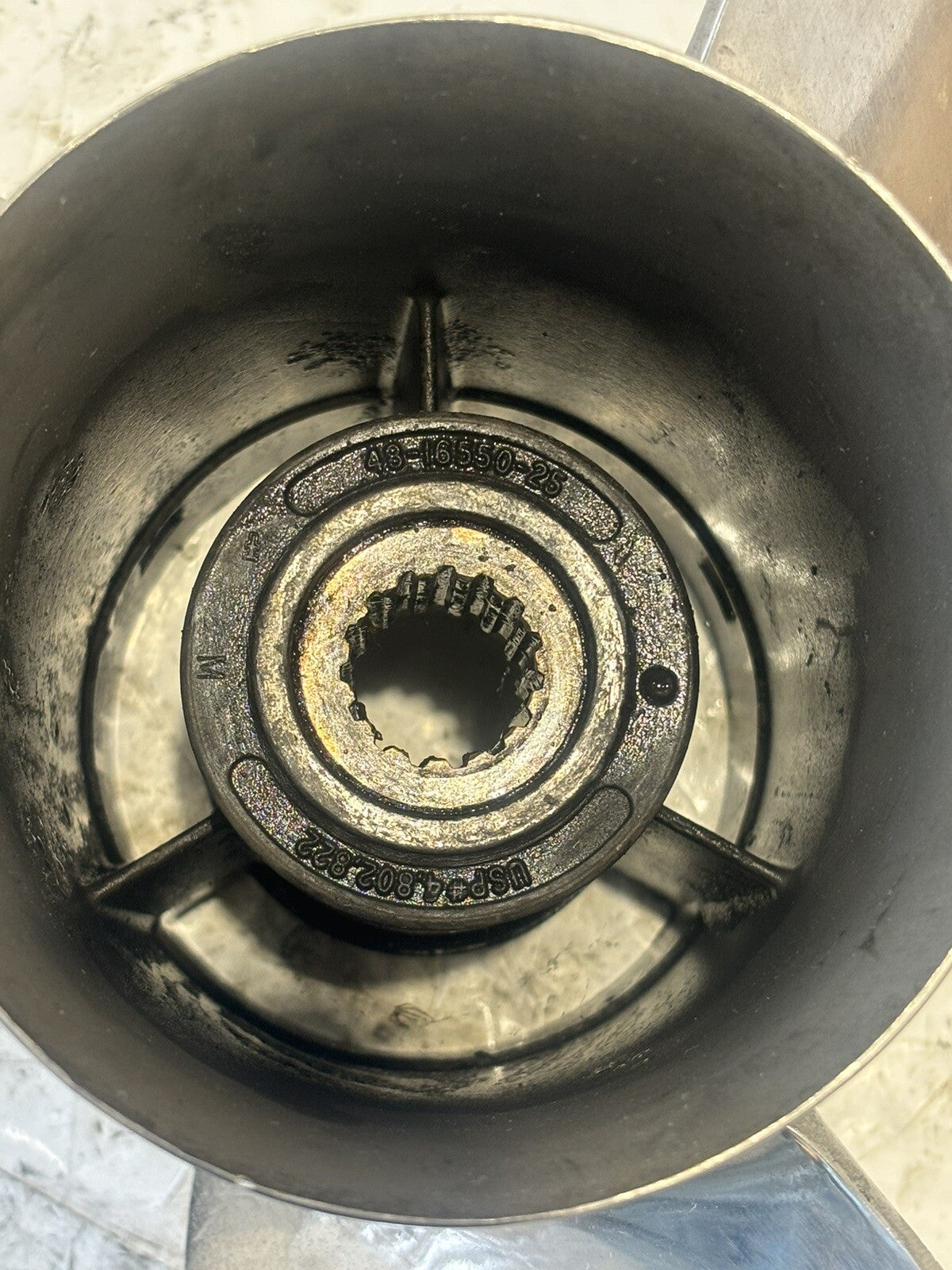 13 3/4" X 25P QUICKSILVER LASER 2 SS PROP, 48-16550-25, MERCURY 4.75", P8140