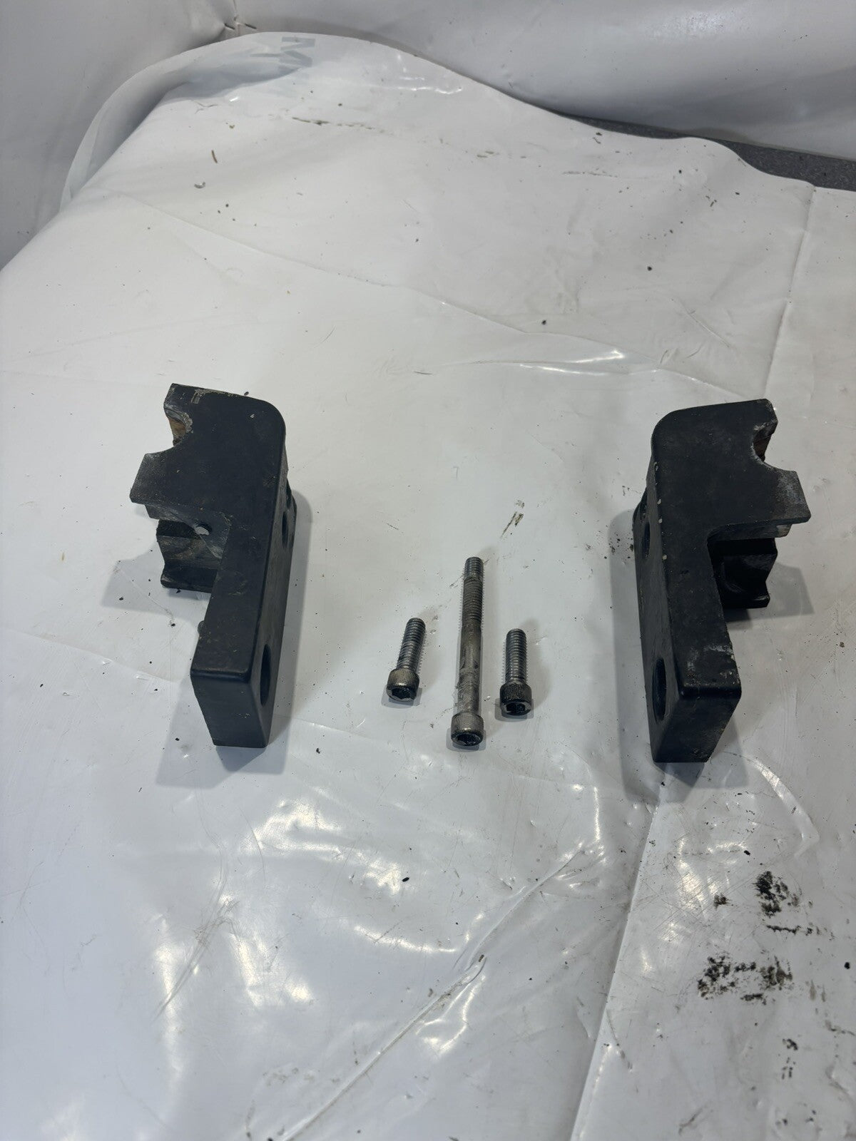 1989 Mercury Force Outboard Shock Mount Cover Pair 820441F1, 820442F1