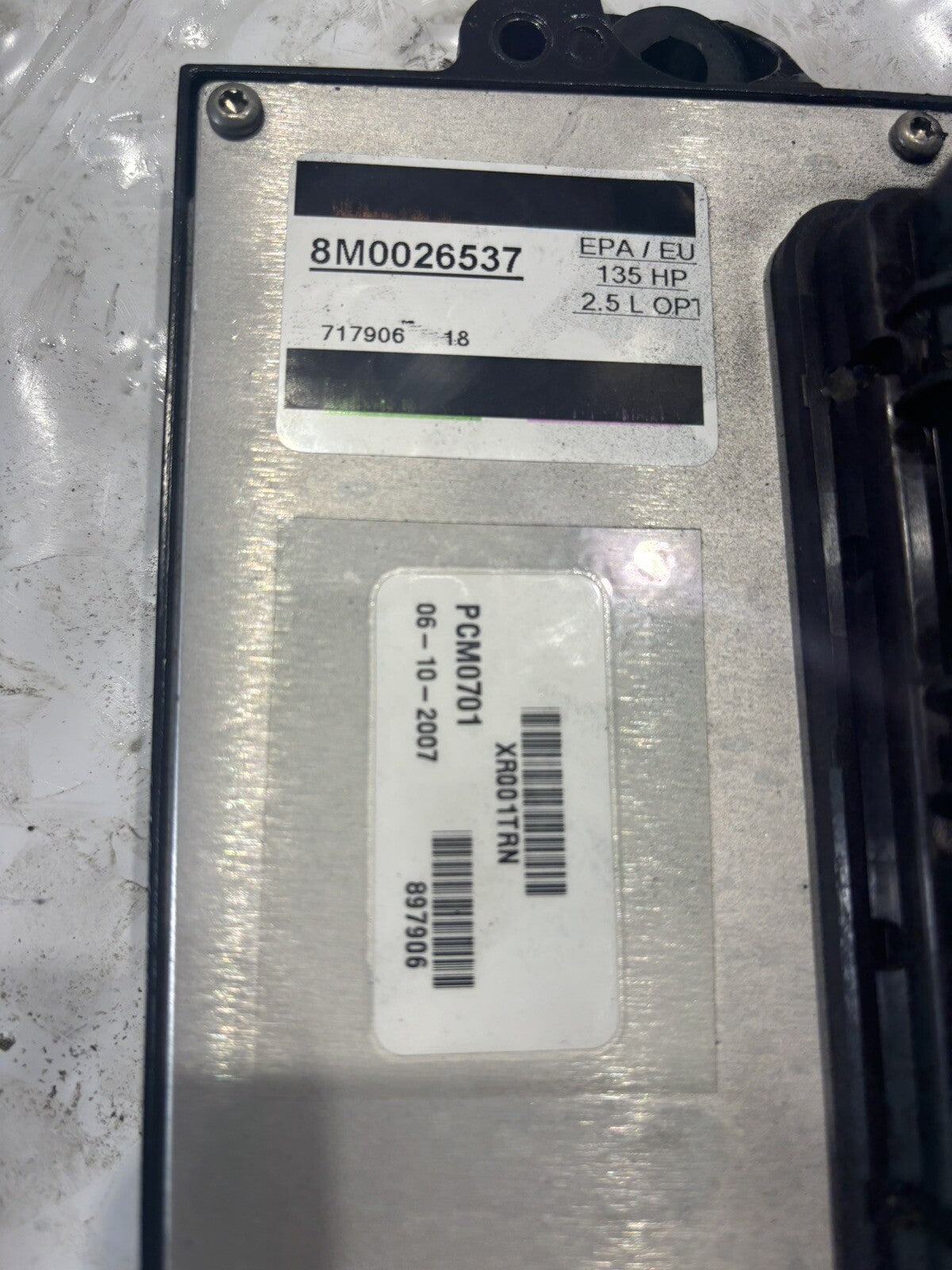 2006 135 HP MERCURY OPTIMAX PCM PROPULSION CONTROL MODULE 8m0026537