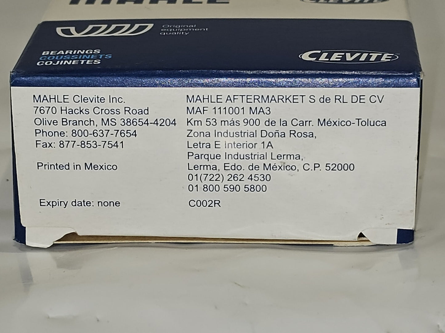 Mahle Original/Clevite Rod Bearing CB-1776A-10