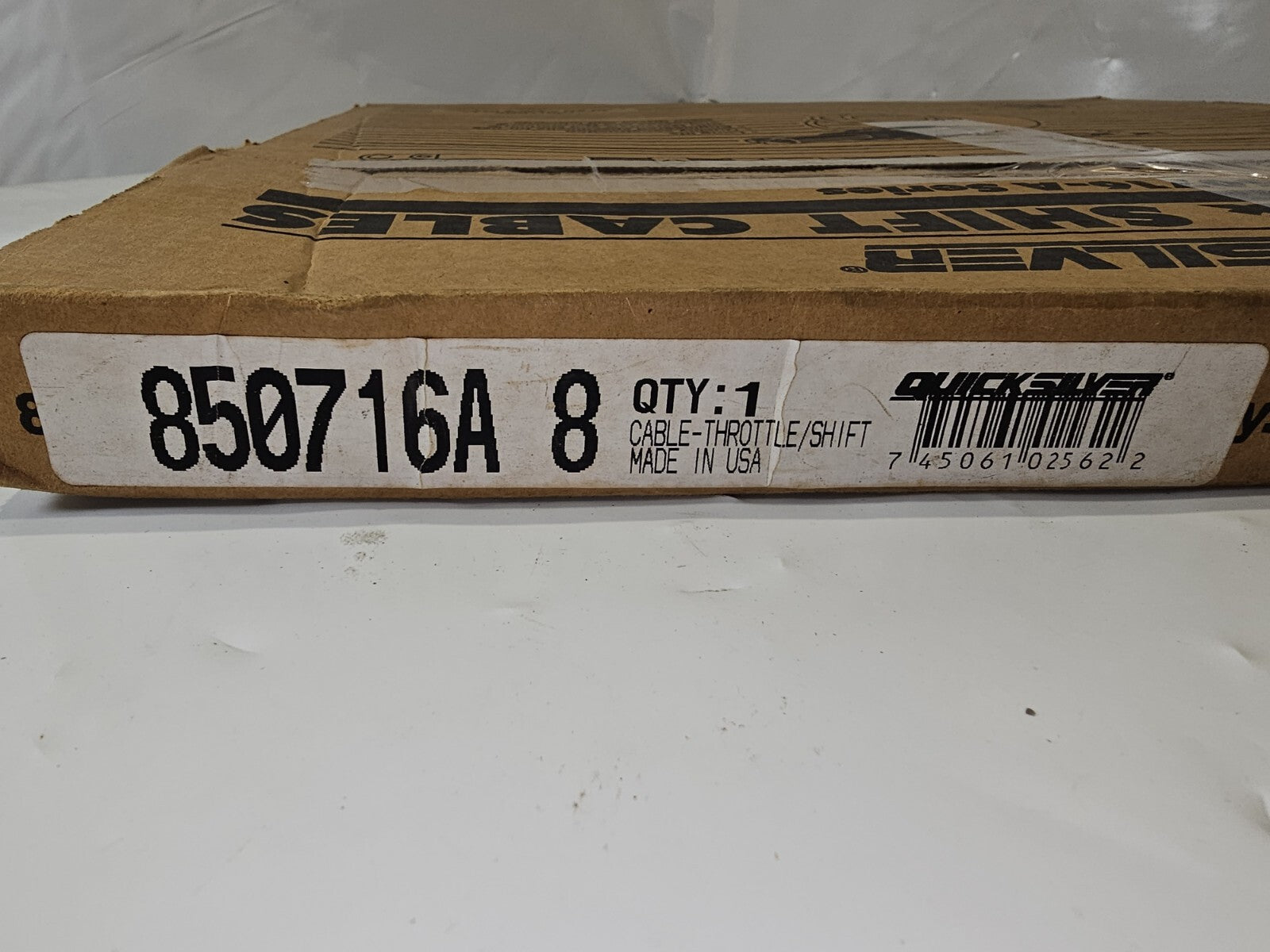 MERCURY QUICKSILVER SHIFT & THROTTLE CABLE 850716A 8'