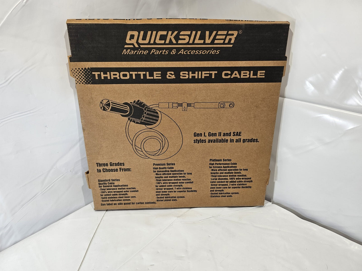 QUICKSILVER THROTTLE& SHIFT CABLE 8M0052488 9'