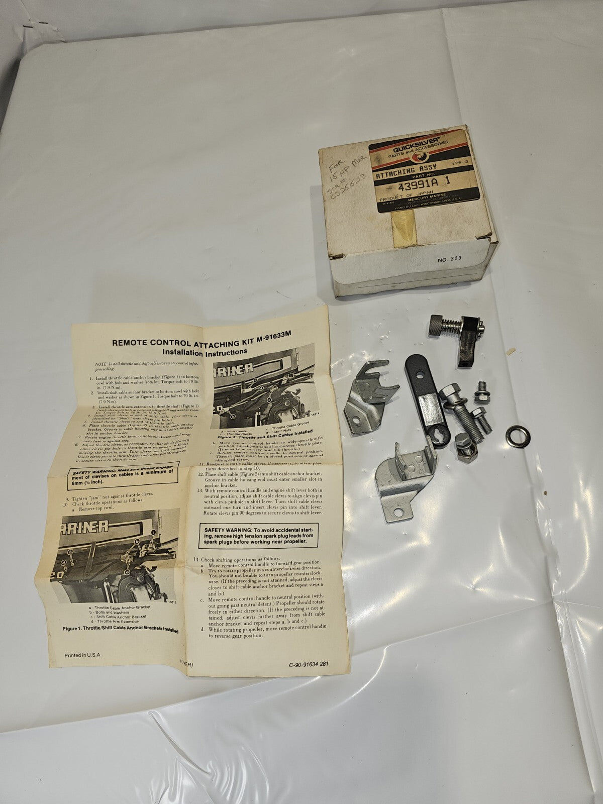Mercury Quicksilver R/C Attaching Kit #43991A 1