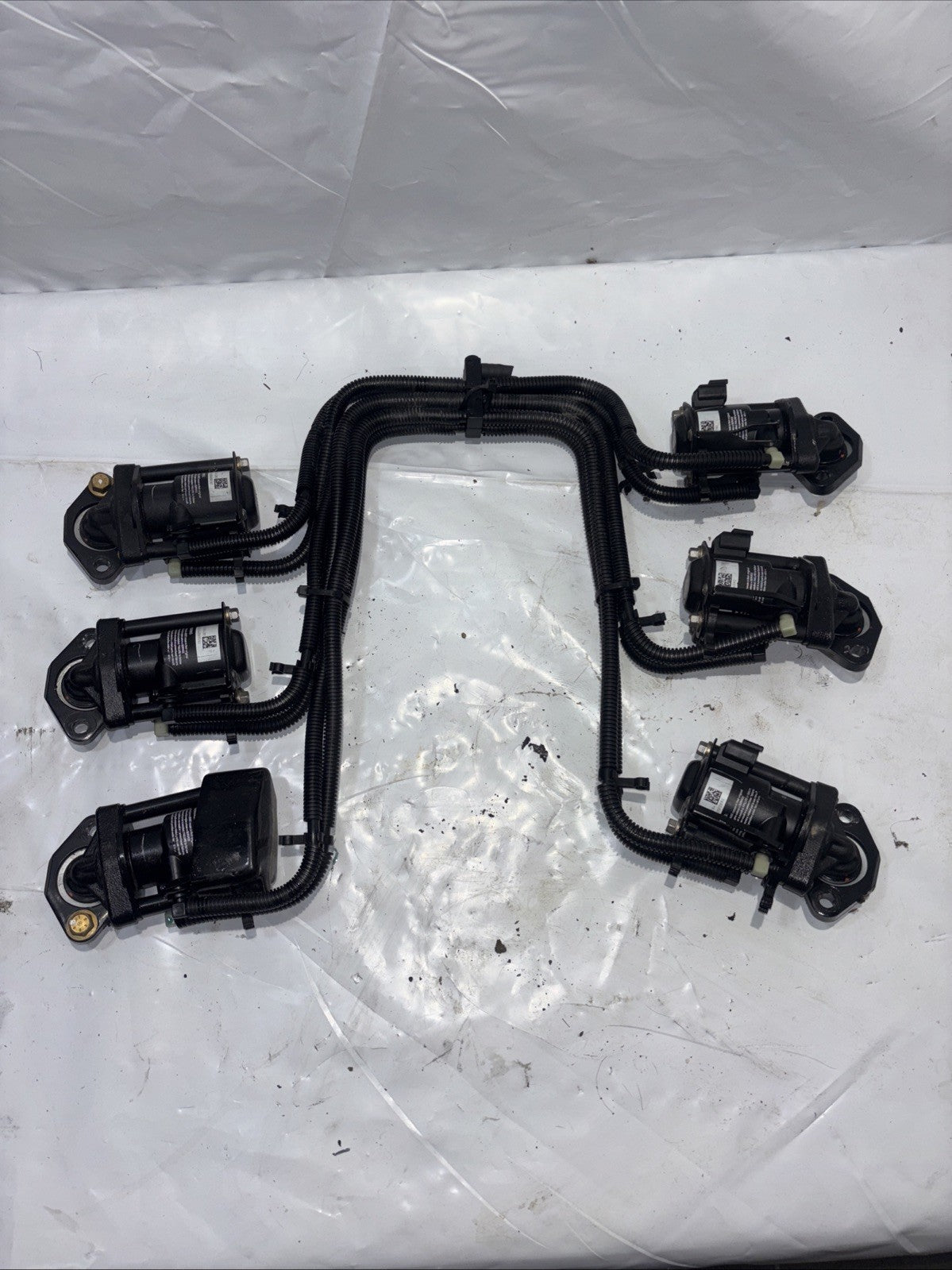 2001-2005 Evinrude Johnson Ficht 200 225 250 HP Fuel Injector Set