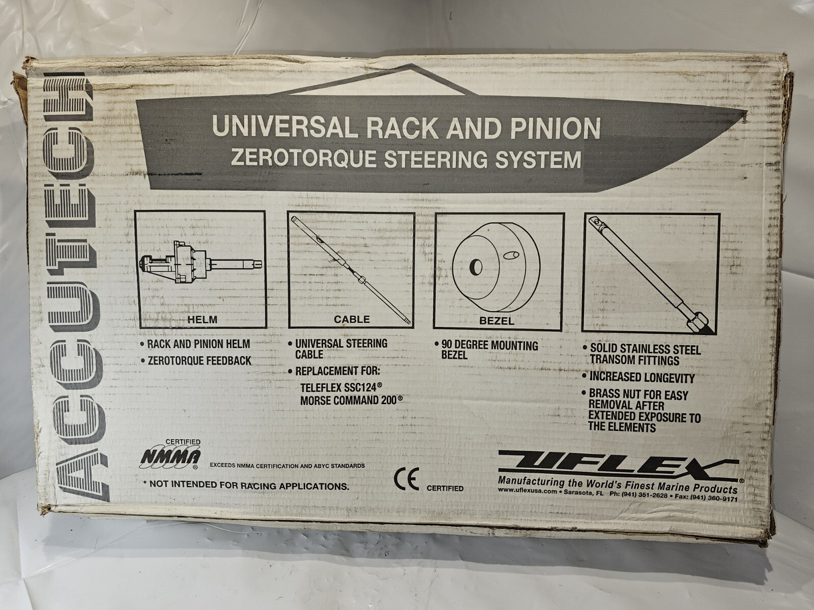 MARINE STEERING RACK KIT 19 FT 889937Q18 ACCUTECH