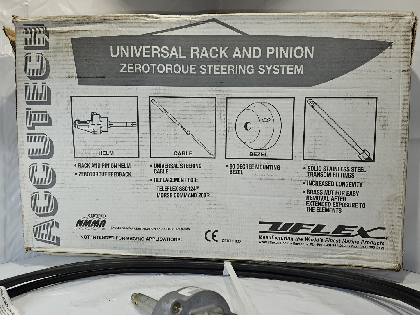 MARINE STEERING RACK KIT 19 FT 889937Q18 ACCUTECH