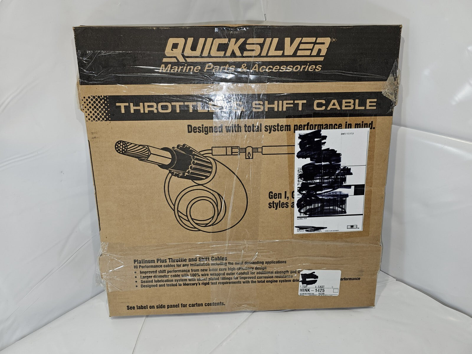QUICKSILVER CONTROL CABLE 8M0085949 12'