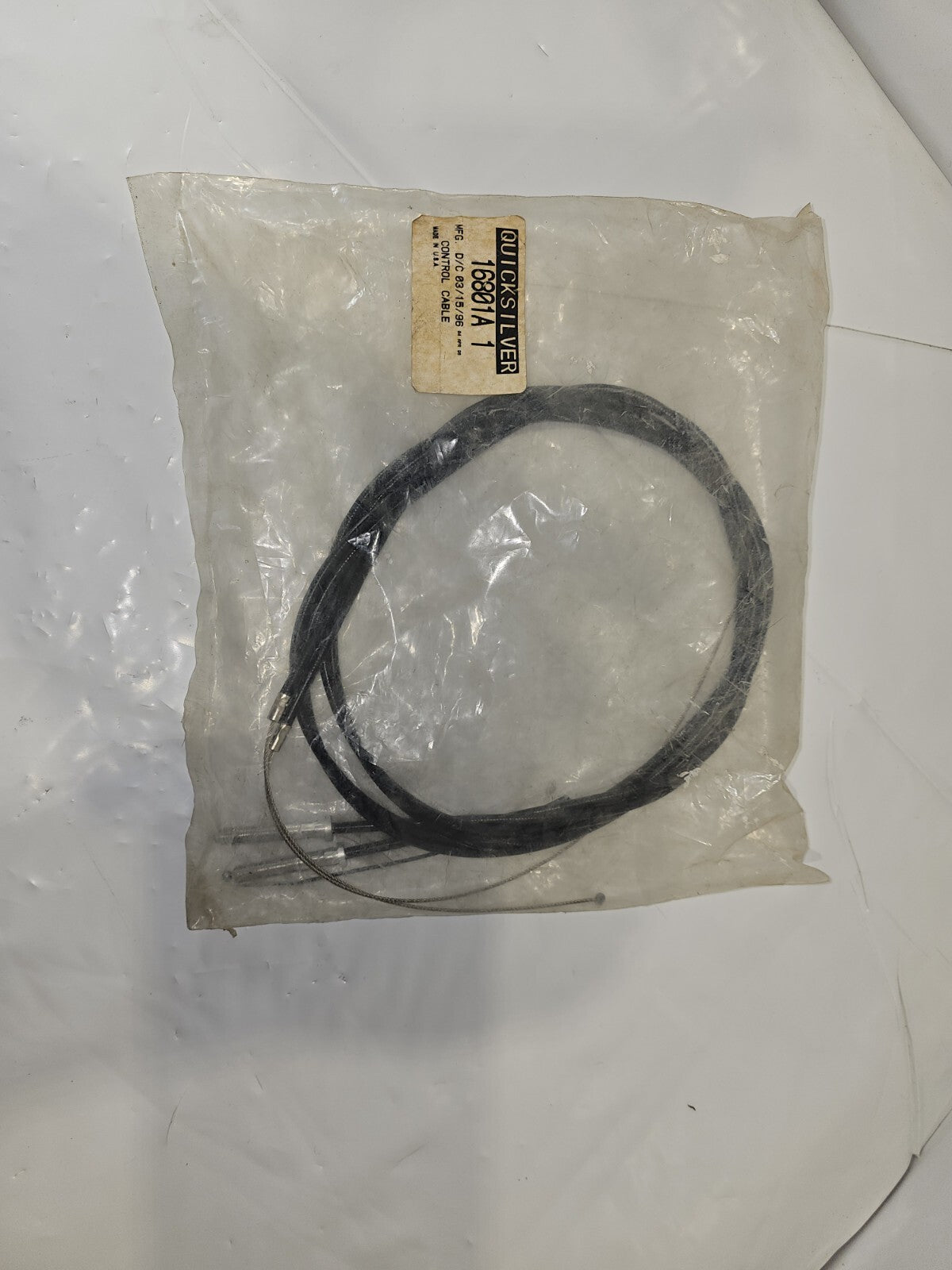 MERCURY QUICKSILVER CONTROL CABLE 8' 16801A3 MARINE BOAT