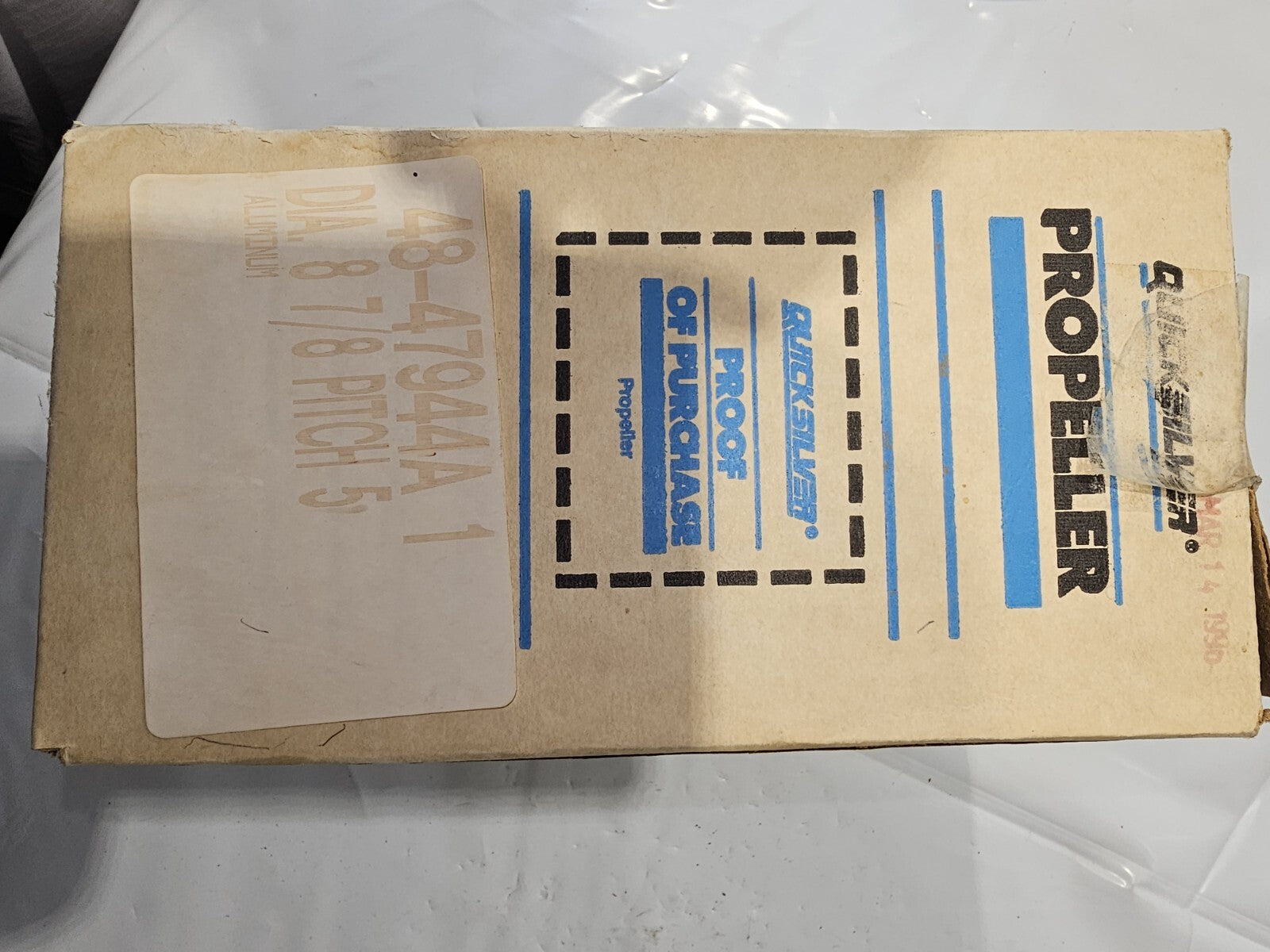 QUICKSILVER PROP 48-47944A   8 7/8" dia  5" PITCH
