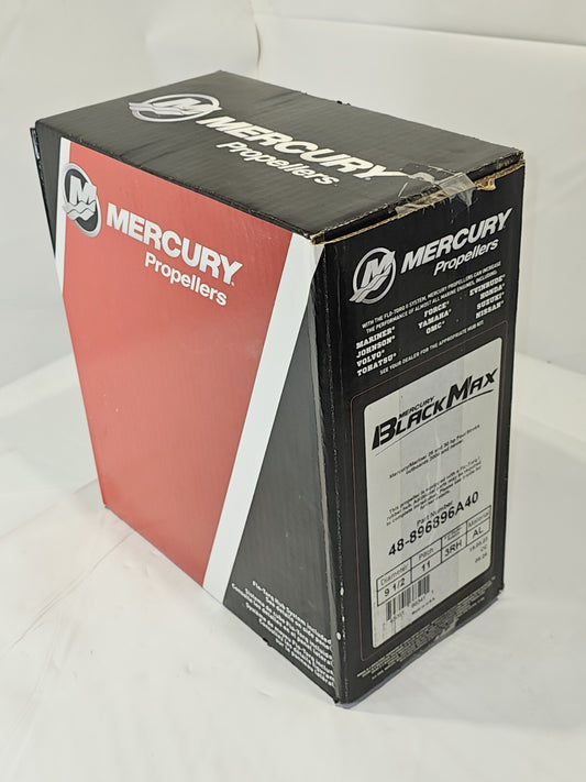 Mercury Marine New OEM Black Max Aluminum Propeller, 9.5x11P, 48-896896A40