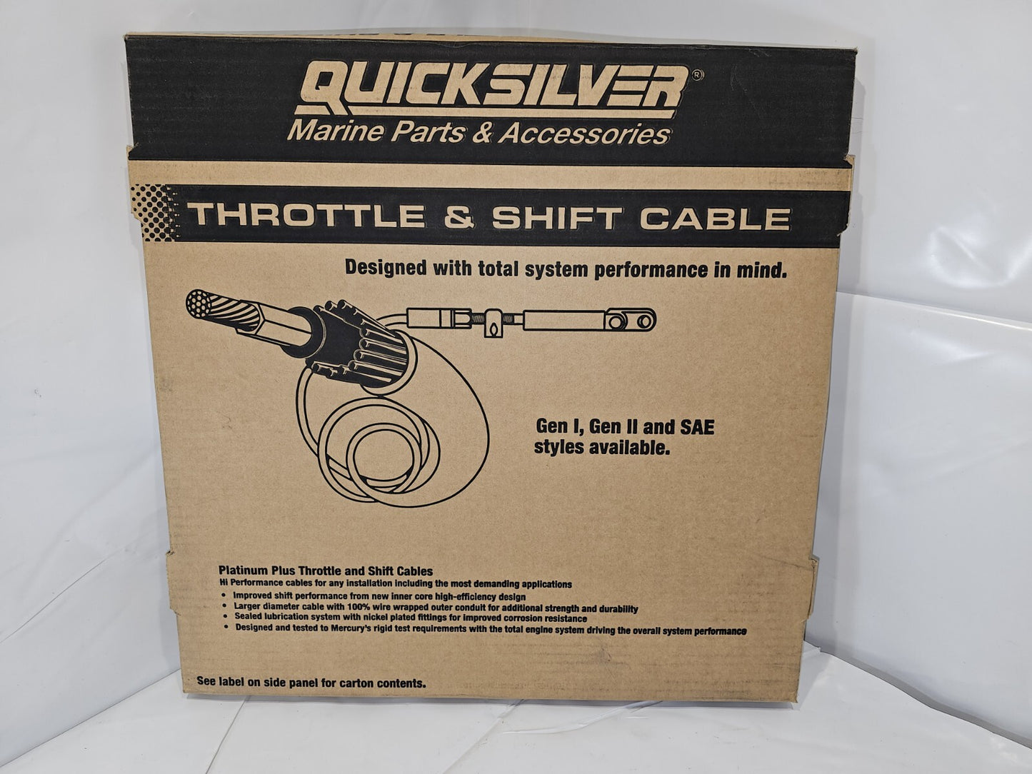 QUICKSILVER MARINE CONTROL CABLE M80082495 22FT