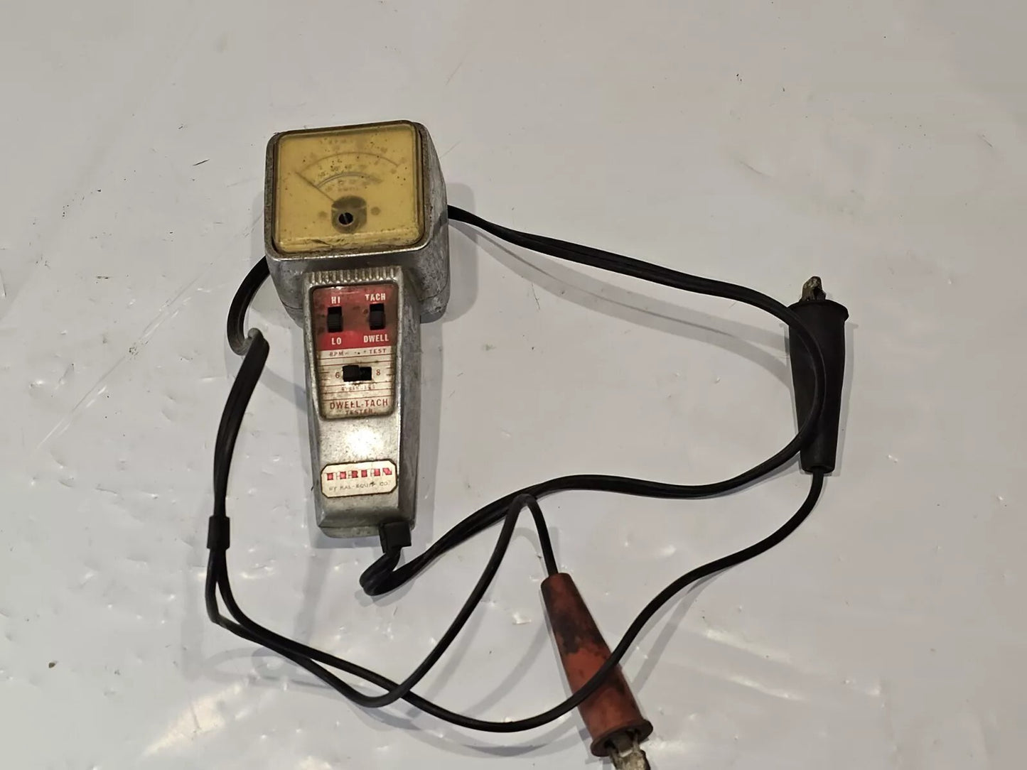 VINTAGE KAL-EQUIP CO MODEL #R-11 DWELL-TACH TESTER USED UNTESTED